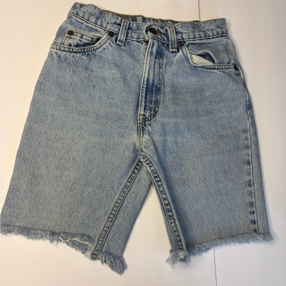 Levi's orange label cut off shorts